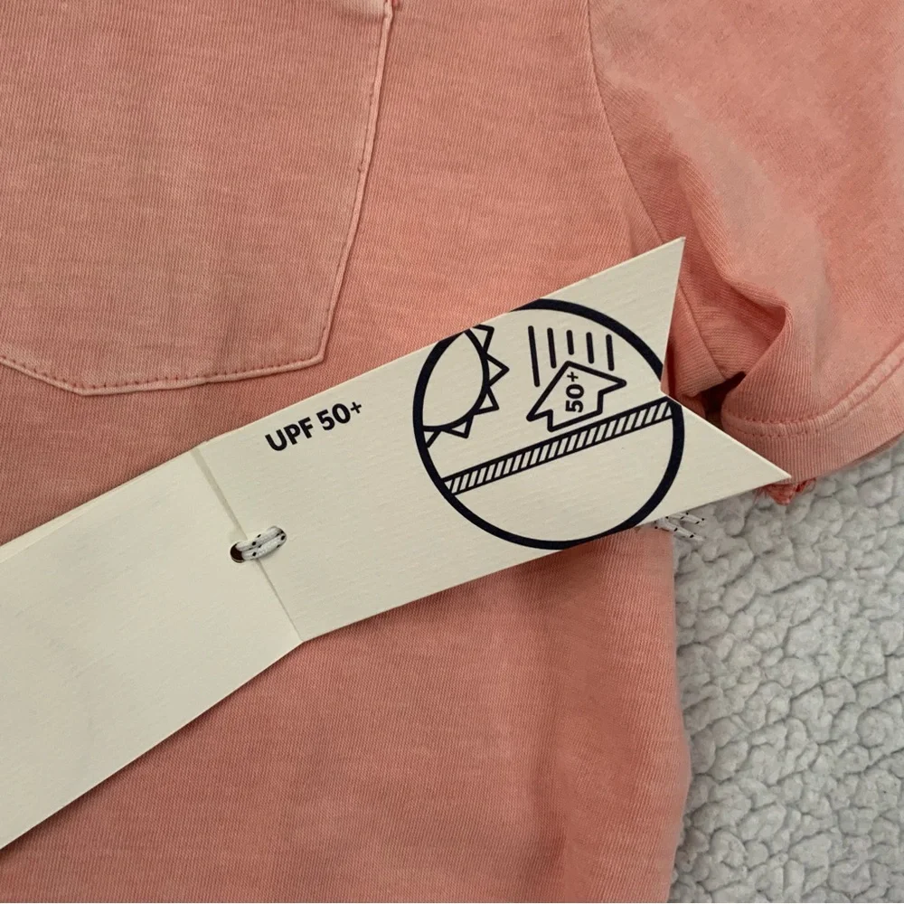 Vineyard Vines Performance Polo Shirt Boy’s L Pink Polo 100% Cotton Pocket New